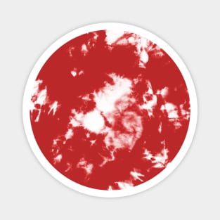 Poppy red Storm - Tie-Dye Shibori Texture Magnet